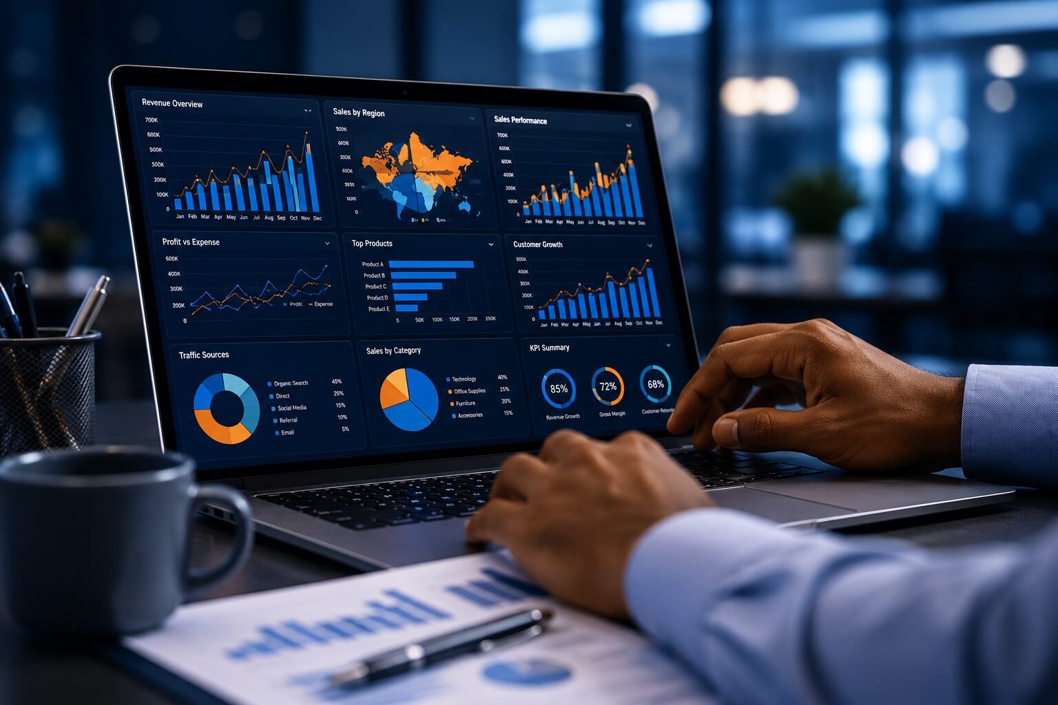 Data driven business team
